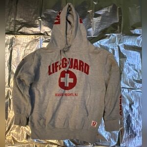 Gray Lifeguard Seaside Heights Hoodie